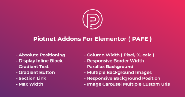 Piotnets Pro For Elementor