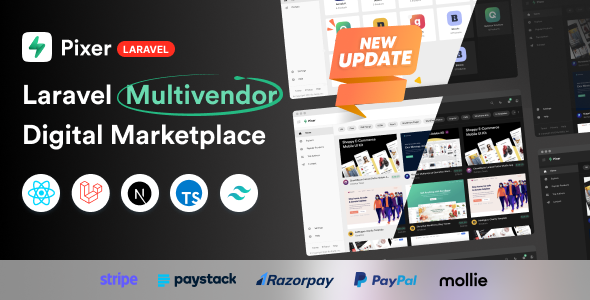 Pixer- React Laravel Ecommerce Multivendor Digital Marketplace.7