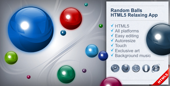 Random Balls | HTML5 Relaxing App