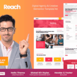 Reach digital agency creative elementor template kit vl2 gplpixel.png