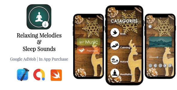 Relaxing Melodies & Sleep Sounds - Google AdMob - In App Purchase - iOS Source Code