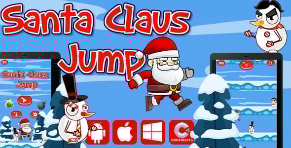 Santa Claus Jump - Html5 Game (Capx)