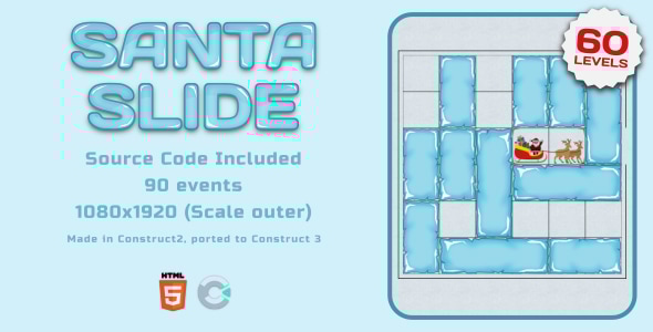 Santa Slide - HTML5 Gasual game