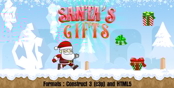 Santa's Gifts (Construct 3 | C3P | HTML5) Christmas Game