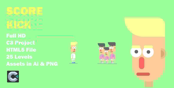 Score kick : Football game (construct 3)