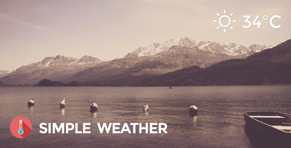 Simple Weather WordPress Shortcode & Widget v