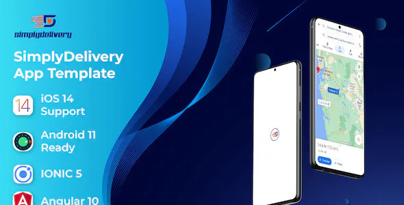Simply Deliver Boy Mobile App Template - Android App + iOS App Template - Angular 10 - Ionic 5