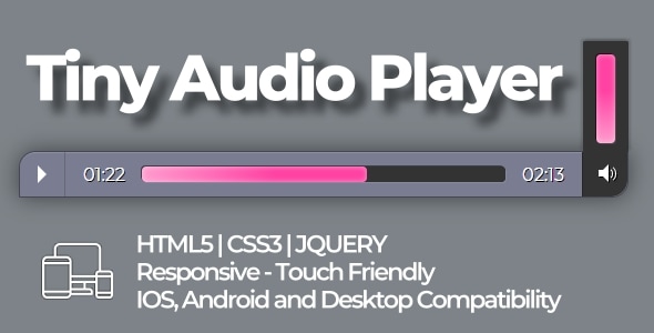 Tiny Audio Player (HTML5|CSS3|JQUERY)