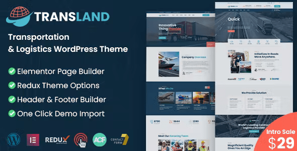 Transland – Transportation & Logistics WordPress Theme
