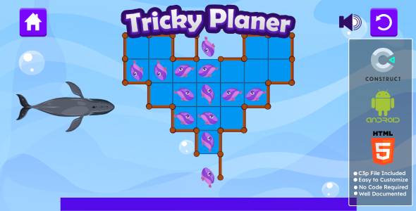 Tricky Planner Game - Puzzle Game - Logic Game - HTML5, Android & Construct 3 Game