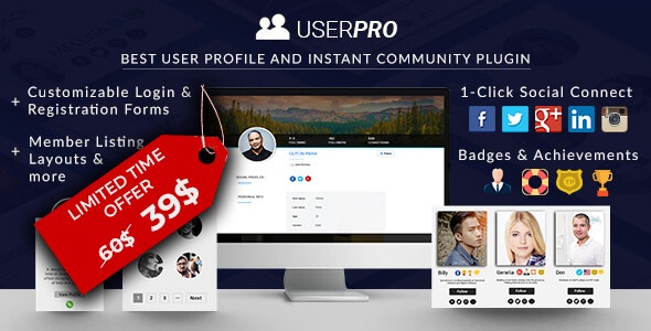 Userpro - Community And User Profiles Wordpress Plugin