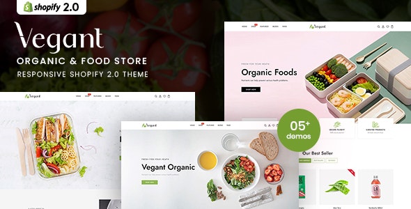 Vegant - Organic & Food Store Shopify 2 Theme