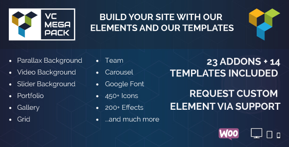 Visual Composer Mega Pack -s and Templates