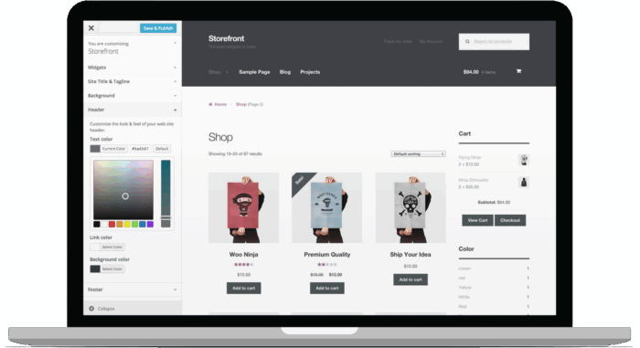 WooCommerce Storefront Blog Customiser