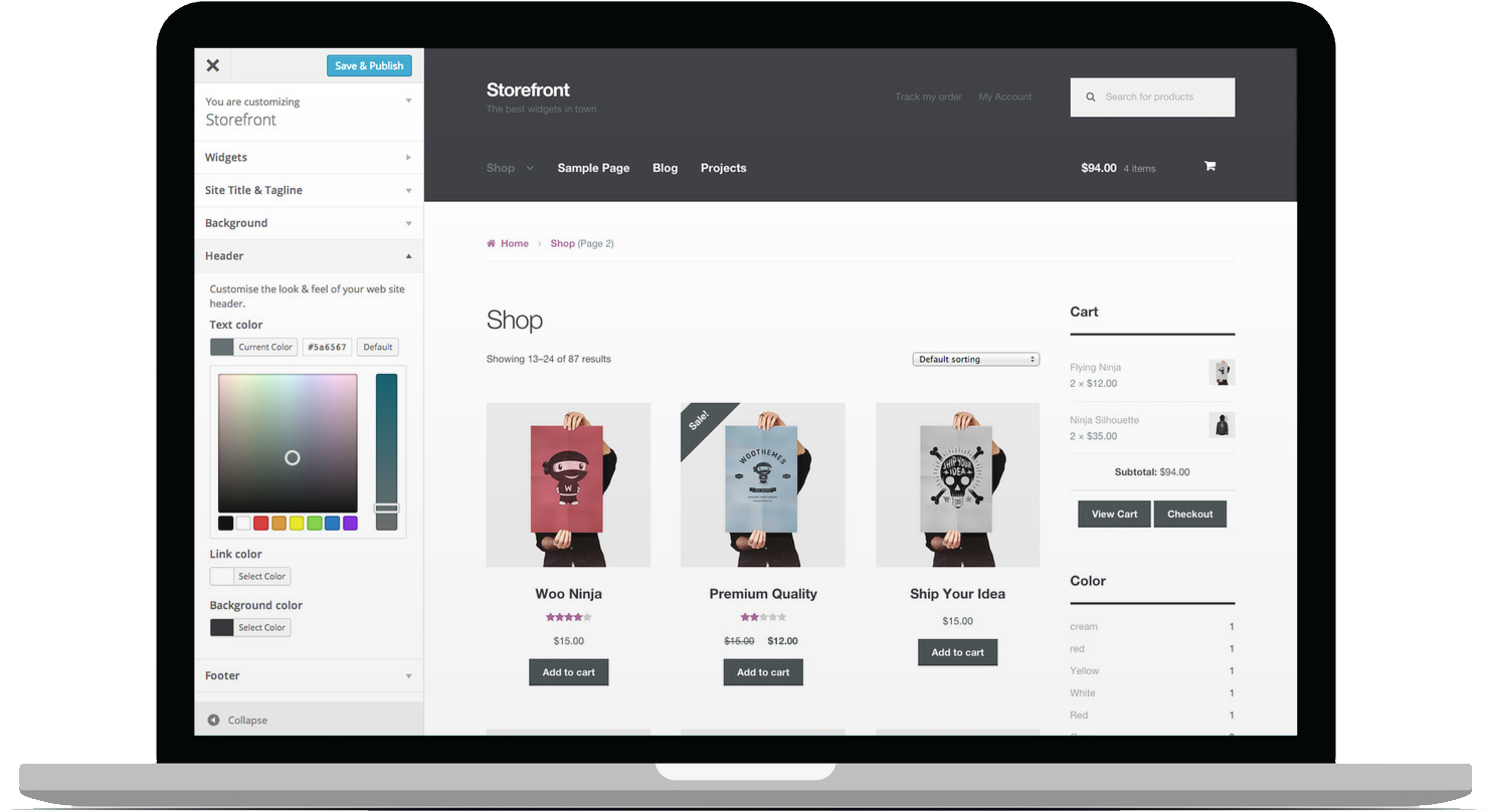 WooCommerce Storefront Blog Customiser