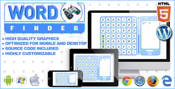 Word Finder - HTML5 Word Game