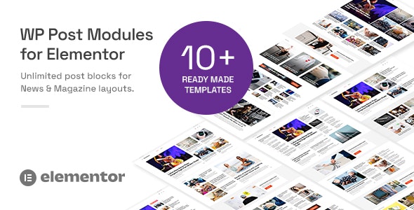 WP Post Modules for NewsPaper and Magazine Layouts (Elementor)