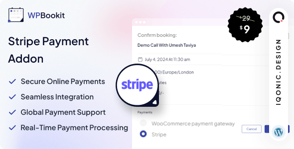 WPBookit - Stripe Payment