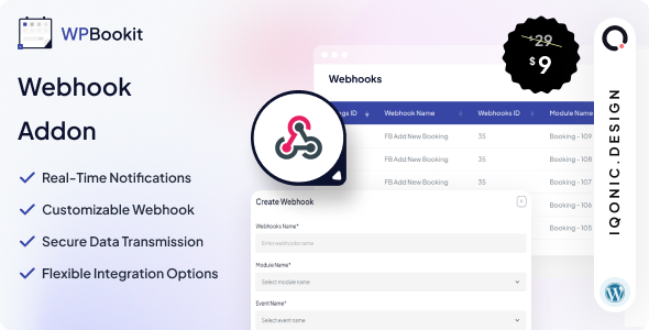 WPBookit - Webhook
