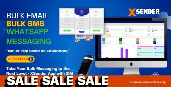 XSender - Bulk Email and SMS Sending Application by PHP Laravel