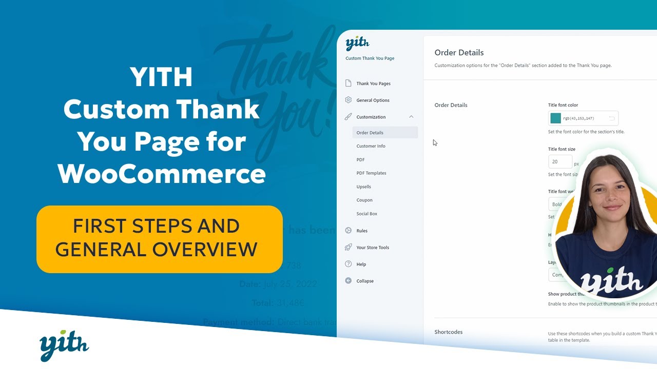 Yith Woocommerce Custom Thank You Page