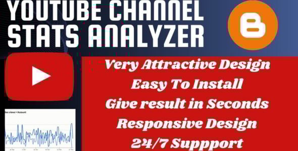 Youtube Channel Stats Analyzer Built-in Theme + tool for blogger