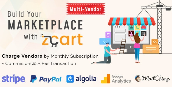 zCart Multi-Vendor eCommerce Marketplace + 4 Add-ons [Wallet, Local Subscription, Dynamic Commissions, Inspector]